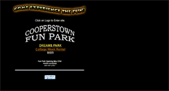 Desktop Screenshot of cooperstownfunpark.com