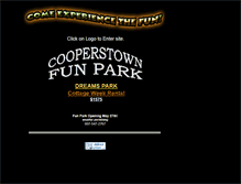 Tablet Screenshot of cooperstownfunpark.com